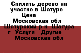 Спилить дерево на участке в Шатуре › Цена ­ 1 500 - Московская обл., Шатурский р-н, Шатура г. Услуги » Другие   . Московская обл.